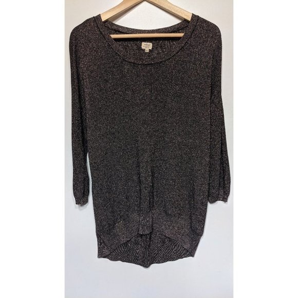 Aritzia Wilfred | Metallic Silk and Cashmere Balzac Sweater - Picture 4 of 7